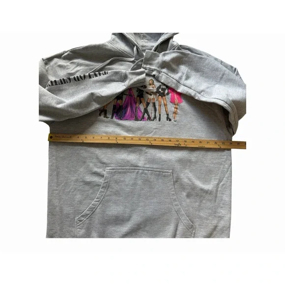 Taylor Swift Hoodie Sweatshirt Womens XL Gray Eras Tour Merch Oversized Lounge - Picture 5 of 9